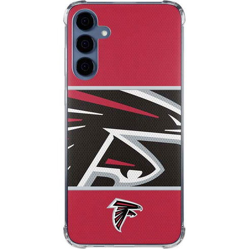 NFL Atlanta Falcons Zone Block Galaxy A55 5G Clear Case