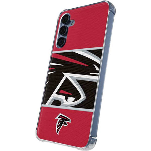 NFL Atlanta Falcons Zone Block Galaxy A55 5G Clear Case