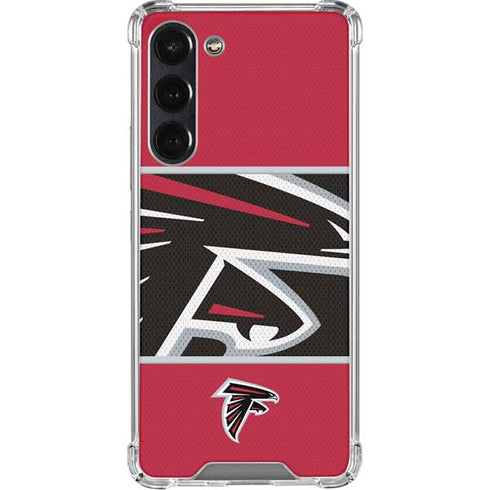 NFL Atlanta Falcons Zone Block Galaxy S24 FE Clear Case