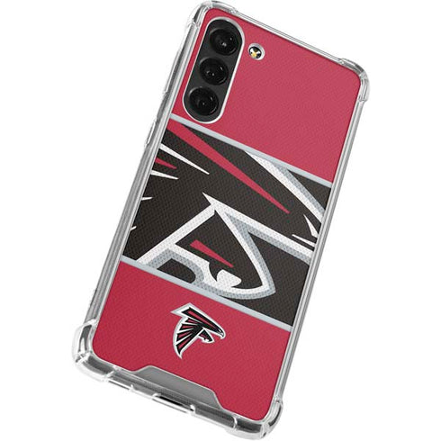 NFL Atlanta Falcons Zone Block Galaxy S24 FE Clear Case