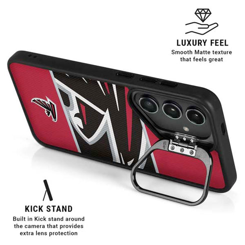 NFL Atlanta Falcons Zone Block Galaxy S25 Kickstand Case
