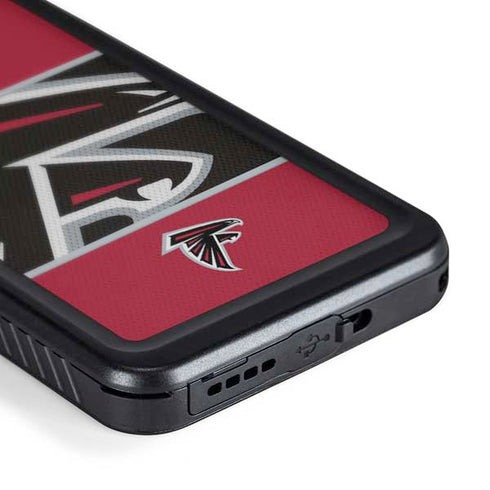 NFL Atlanta Falcons Zone Block Galaxy S24 Plus Waterproof Case