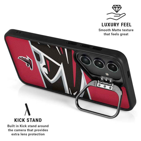 NFL Atlanta Falcons Zone Block Galaxy S25 Ultra Kickstand Case