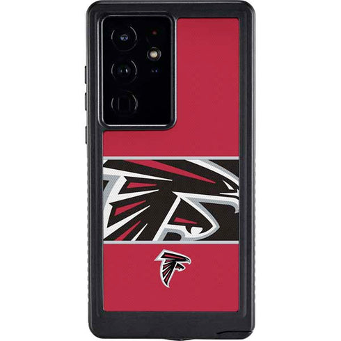 NFL Atlanta Falcons Zone Block Galaxy S24 Ultra Waterproof Case