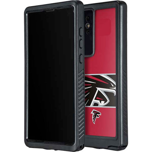 NFL Atlanta Falcons Zone Block Galaxy S24 Ultra Waterproof Case