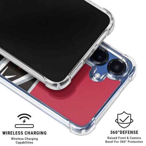NFL Atlanta Falcons Zone Block Galaxy S25 Plus Clear Case