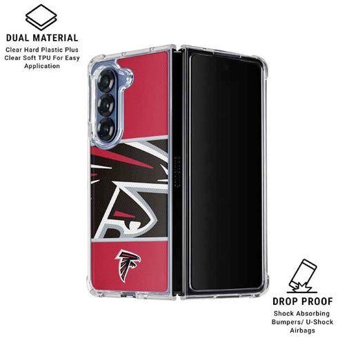 NFL Atlanta Falcons Zone Block Galaxy Z Fold6 Clear Case