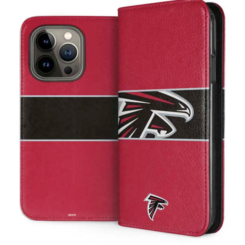 NFL Atlanta Falcons Zone Block iPhone 14 Pro Folio Case
