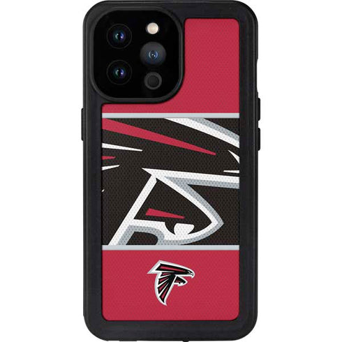 NFL Atlanta Falcons Zone Block iPhone 14 Pro Max Waterproof Case