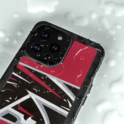 NFL Atlanta Falcons Zone Block iPhone 14 Pro Max Waterproof Case