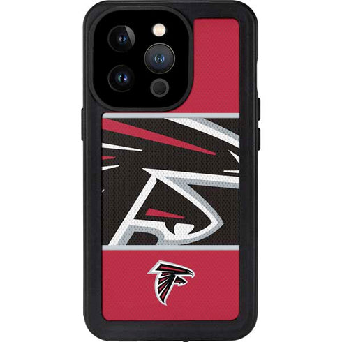 NFL Atlanta Falcons Zone Block iPhone 15 Pro Waterproof Case