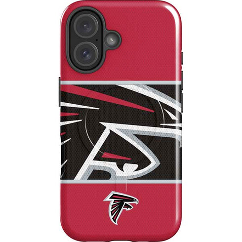 NFL Atlanta Falcons Zone Block iPhone 16 Magsafe Impact Case