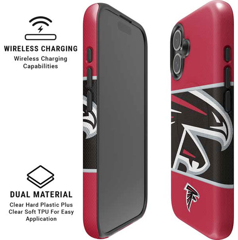 NFL Atlanta Falcons Zone Block iPhone 16 Magsafe Impact Case