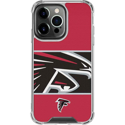 NFL Atlanta Falcons Zone Block iPhone 16 Pro Clear Case