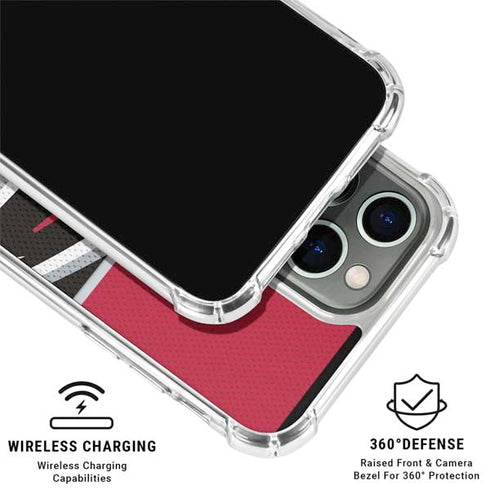 NFL Atlanta Falcons Zone Block iPhone 16 Pro Clear Case