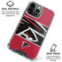 NFL Atlanta Falcons Zone Block iPhone 16 Pro Clear Case