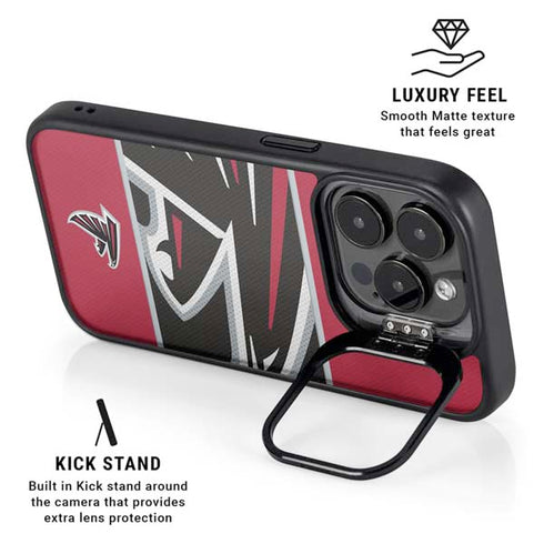 NFL Atlanta Falcons Zone Block iPhone 16 Pro Kickstand Case