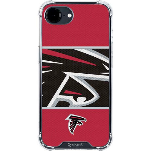 NFL Atlanta Falcons Zone Block iPhone 16e Clear Case
