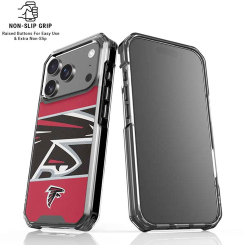 NFL Atlanta Falcons Zone Block iPhone 18 Pro Clear Case
