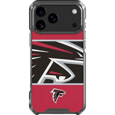 NFL Atlanta Falcons Zone Block iPhone 18 Pro Max Clear Case