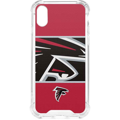 NFL Atlanta Falcons Zone Block iPhone XS Clear Case
