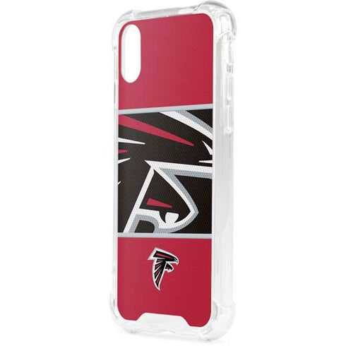 NFL Atlanta Falcons Zone Block iPhone XS Clear Case