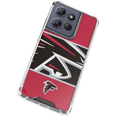 NFL Atlanta Falcons Zone Block Moto G 5G (2025) Clear Case