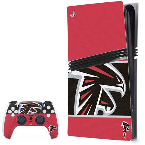 NFL Atlanta Falcons Zone Block PS5 Pro Bundle Skin