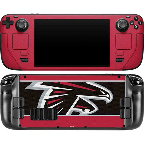 NFL Atlanta Falcons Zone Block Steam Deck Handheld Gaming Computer OLED Skin