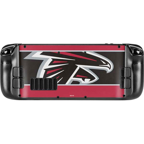 NFL Atlanta Falcons Zone Block Steam Deck Handheld Gaming Computer Skin