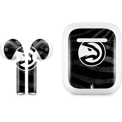 NBA Atlanta Hawks Black Animal Print Apple AirPods Skin