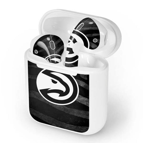 NBA Atlanta Hawks Black Animal Print Apple AirPods Skin