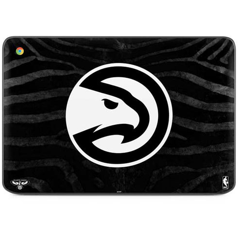 NBA Atlanta Hawks Black Animal Print HP Chromebook Skin