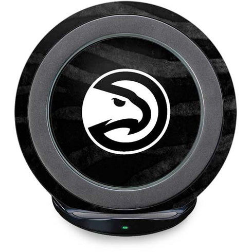NBA Atlanta Hawks Black Animal Print Fast Charge Wireless Charging Stand Skin