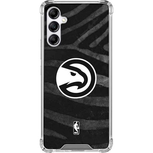 NBA Atlanta Hawks Black Animal Print Gabb Phone 4 Clear Case