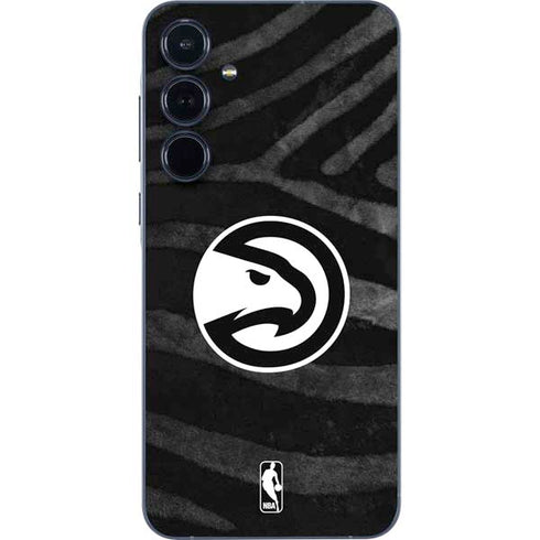 NBA Atlanta Hawks Black Animal Print Galaxy A35 5G Skin