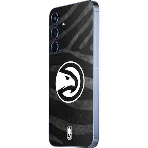 NBA Atlanta Hawks Black Animal Print Galaxy A35 5G Skin