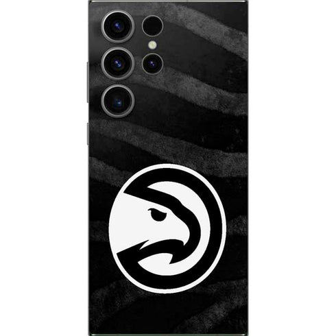 NBA Atlanta Hawks Black Animal Print Galaxy S24 Ultra Skin