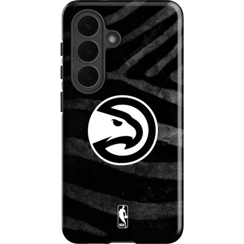 NBA Atlanta Hawks Black Animal Print Galaxy S26 Impact Case