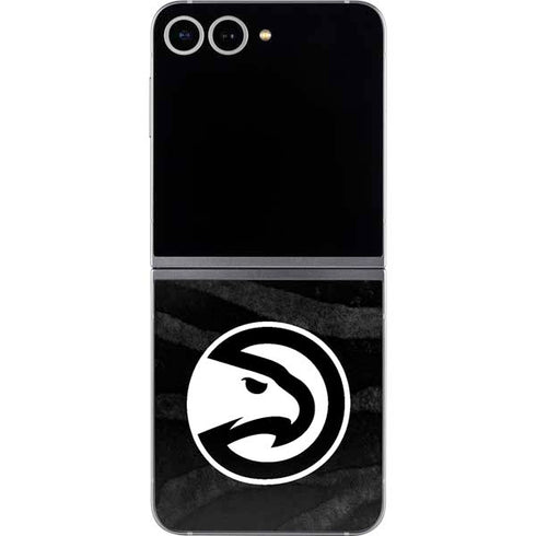 NBA Atlanta Hawks Black Animal Print Galaxy Z Flip6 Skin