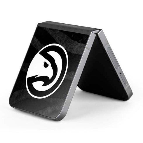 NBA Atlanta Hawks Black Animal Print Galaxy Z Flip6 Skin