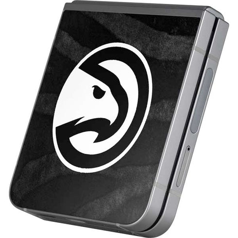 NBA Atlanta Hawks Black Animal Print Galaxy Z Flip6 Skin