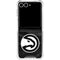 NBA Atlanta Hawks Black Animal Print Galaxy Z Flip7 Clear Case