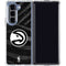 NBA Atlanta Hawks Black Animal Print Galaxy Z Fold5 5G Clear Case