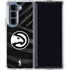 NBA Atlanta Hawks Black Animal Print Galaxy Z Fold5 5G Clear Case
