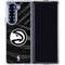 NBA Atlanta Hawks Black Animal Print Galaxy Z Fold6 Clear Case