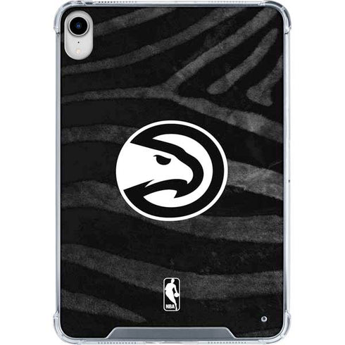 NBA Atlanta Hawks Black Animal Print iPad 11th Gen (2025) Clear Case
