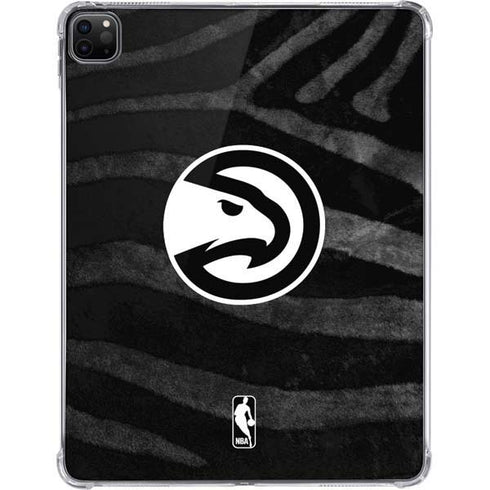 NBA Atlanta Hawks Black Animal Print iPad Pro 11in (2024) Clear Case