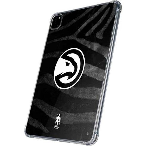 NBA Atlanta Hawks Black Animal Print iPad Pro 11in (2024) Clear Case