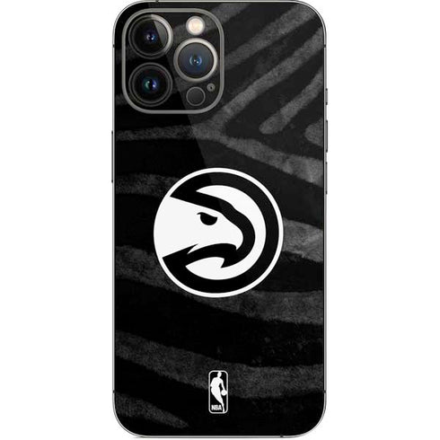 NBA Atlanta Hawks Black Animal Print iPhone 15 Pro Max Skin